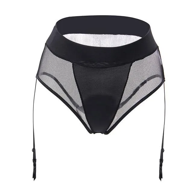 CHASTITY CAGE CO Vibrators Sissy Mila Mesh Garter Belt