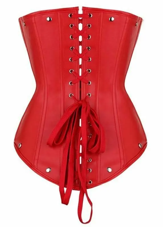 Corsets Black Red Under Bust Steel Boned Corset Sexy Punk Fetish Wear Women Bdsm House of Dasein Anal