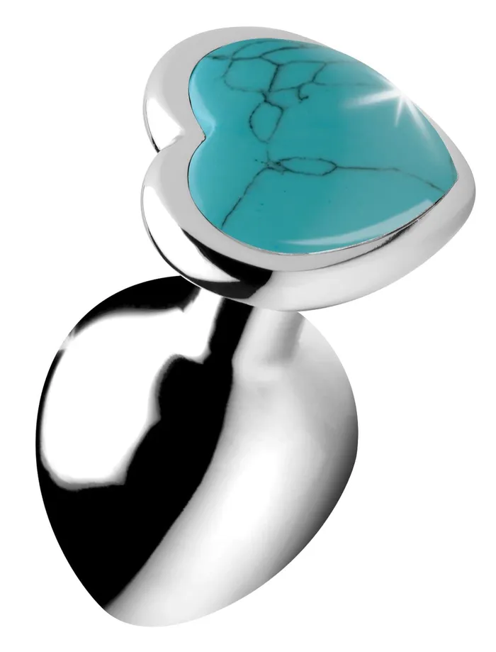 D Booty Sparks Gemstones La Heart Anal Plug Turquoise Booty Sparks Anal
