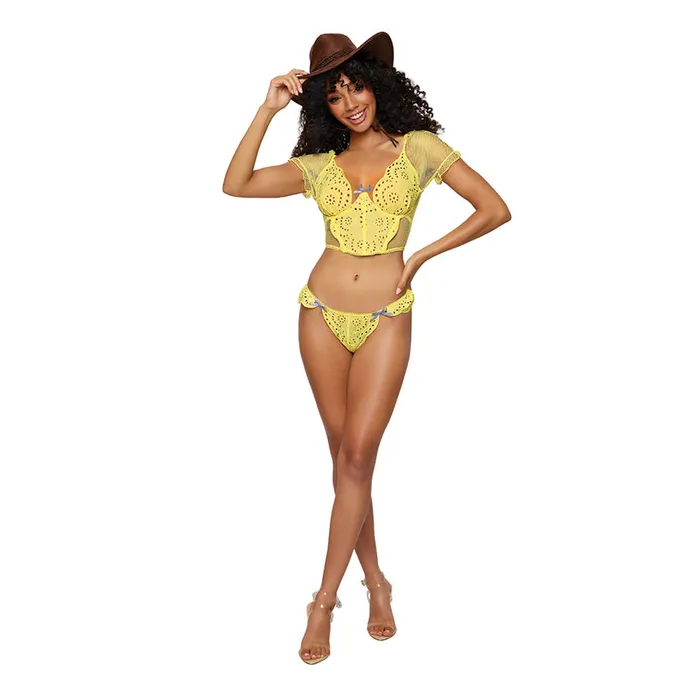Dg Bustier Gstring Citrus L Dreamgirl Internatio Vibrators