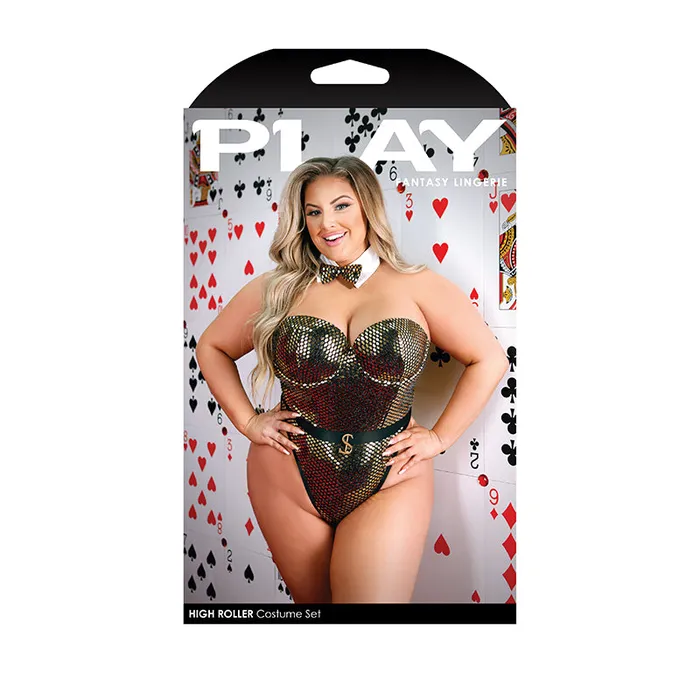 Fl Play Highroller Costume Gold 3X4X Fantasy Lingerie Anal