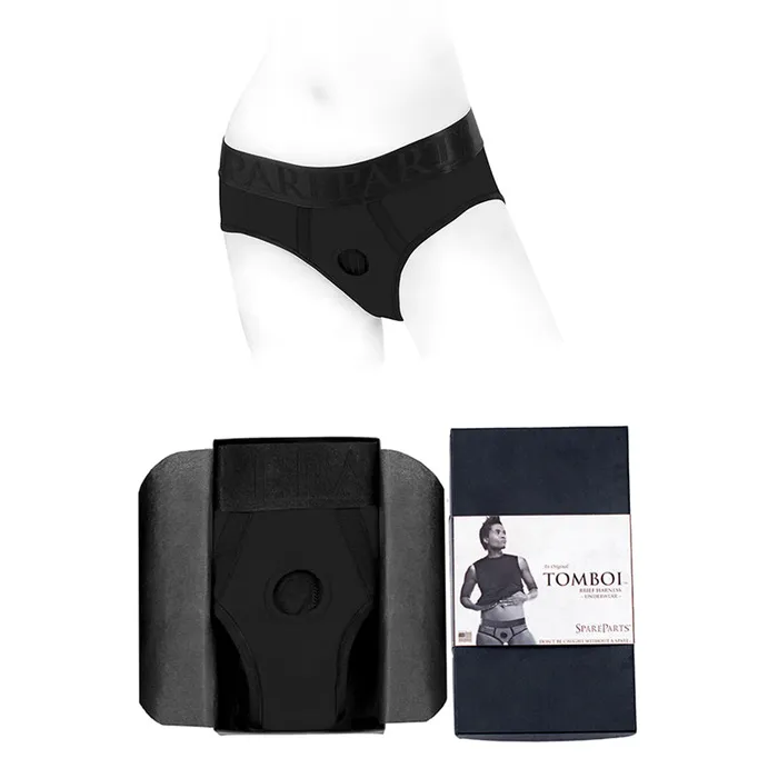 Spareparts Tomboi Nylon Briefs Blk L Spareparts Hardware Vibrators