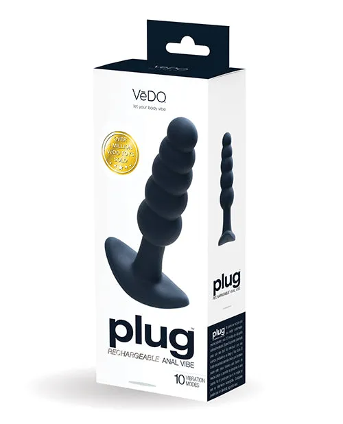 Vedo Anal Vedo Plug Silicone Vibrating Anal Plug Black