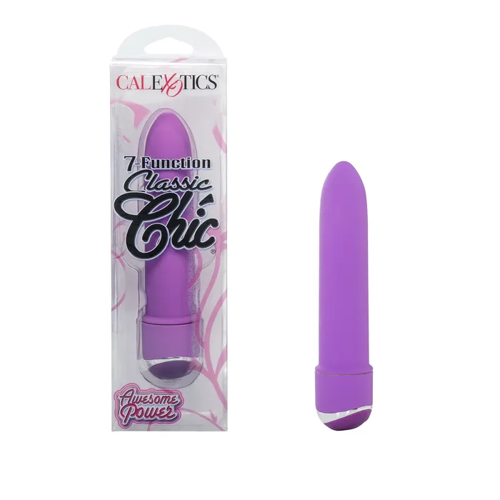 Vibrators CalExotics Calexotics 7Function Classic Chic Mini Vibrator Waterproof Sex Toys For Couples Adult Vibe G Spot Massager Purple Vibrators CalExotics Calexotics 7Function Classic Chic Mini Vibrator Waterproof Sex Toys For Couples Adult Vibe G Spot Massager Purple