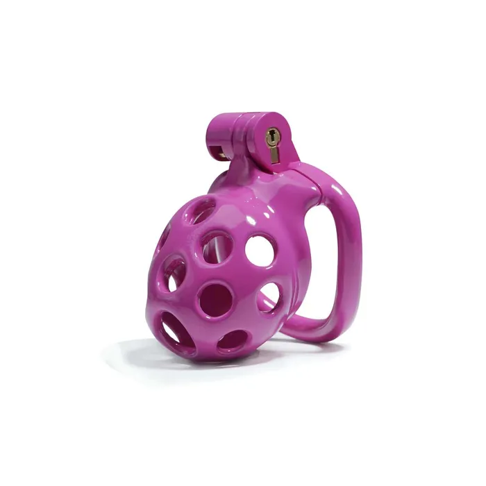 Vibrators CHASTITY CAGE CO Purple Hole Cobra Chastity Cage Kit 177 To 413 Inches Long
