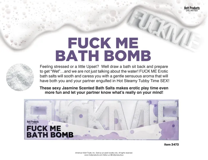 Vibrators Fuck Me Bath Bomb Jasmine Hott Products