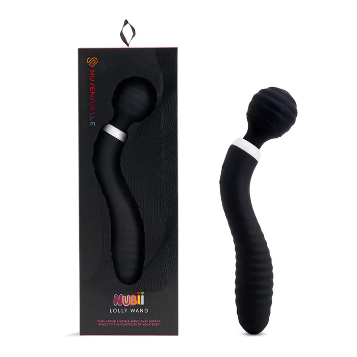 Vibrators Novel Creations Usa Nu Sensuelle Lolly Nubii Flexi Wand Blk