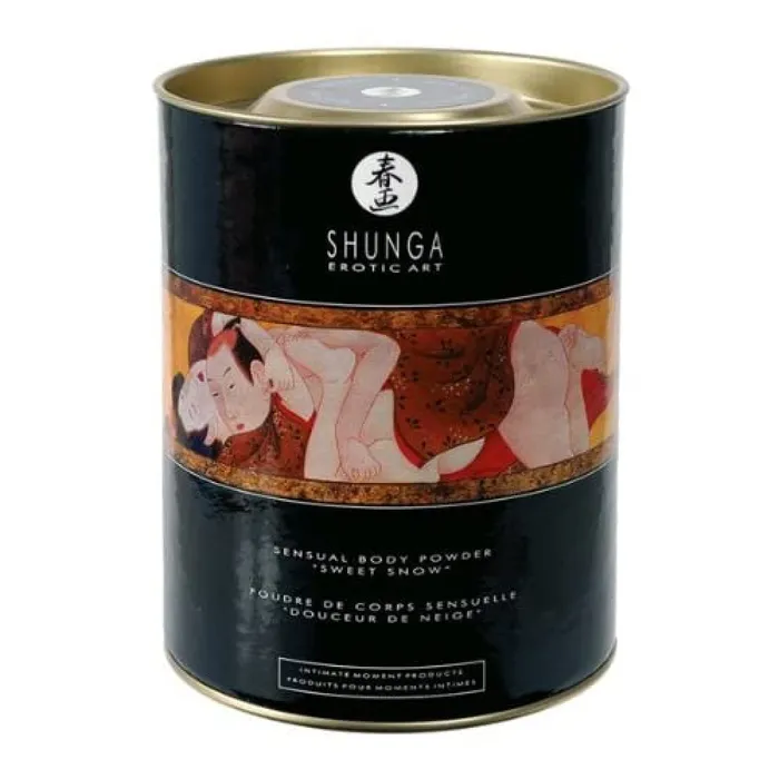 Vibrators Shunga Shunga Sweet Snow Body Powder Raspberry Filling