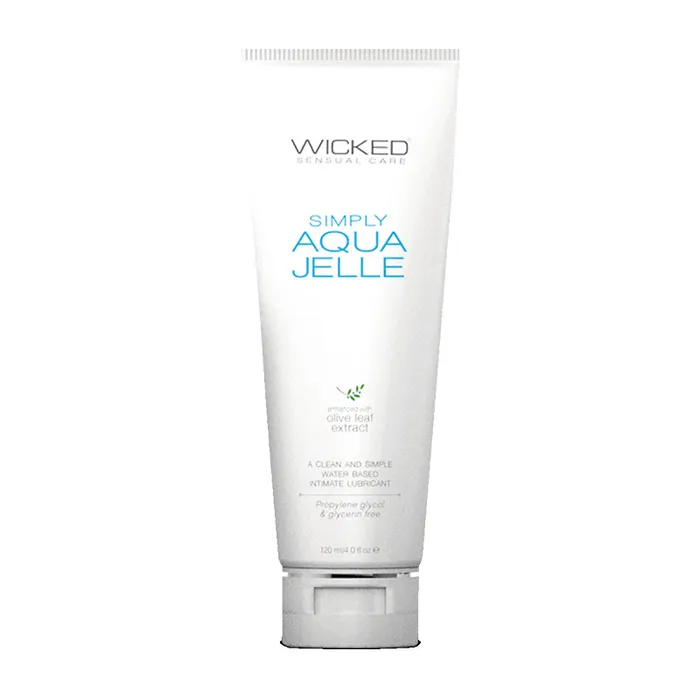 Wicked Simply Aqua Jelle 4Oz Wicked Sensual Care Collection Vibrators