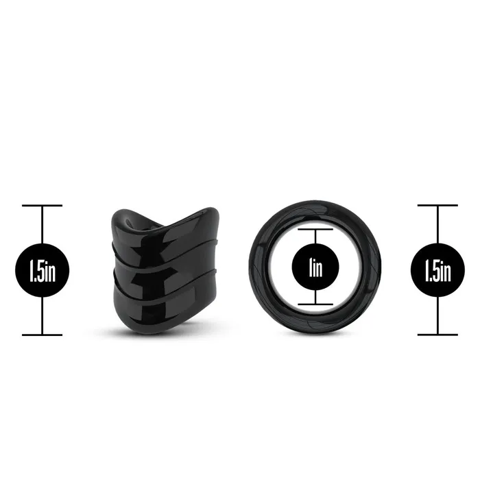 Anal Blush Novelties Stay Hard Beef Ball Stretcher Snug X Long 1 Inch Diameter Black Anal Blush Novelties Stay Hard Beef Ball Stretcher Snug X Long 1 Inch Diameter Black