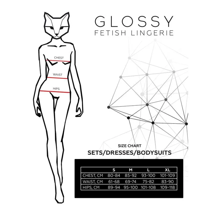 Anal Glossy Glossy Leanne Mini Skirt Medium Black
