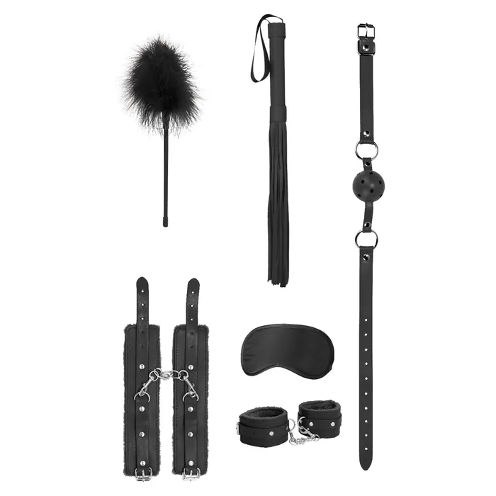 Anal Shots Ouch Beginners Bondage Kit Black