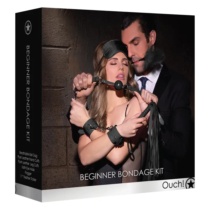 Anal Shots Ouch Beginners Bondage Kit Black Anal Shots Ouch Beginners Bondage Kit Black