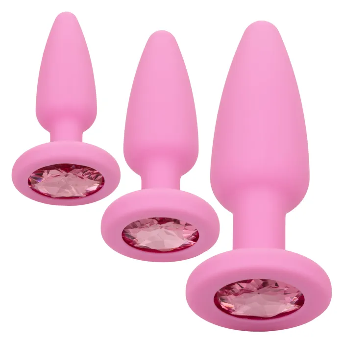 CalExotics Vibrators First Time Crystal Booty Kit Pink