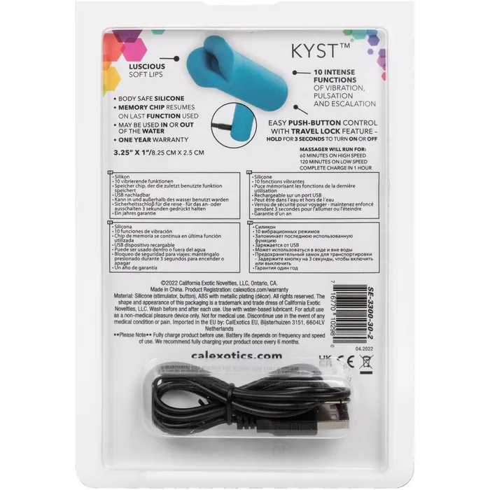 CalExotics Vibrators Kyst Lips Blue