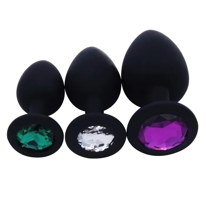 EVEs SECRETS Anal Crystal Butt Plug For Men And Women Silicone Anal Plugs Colorful Sex Toy Massager EVEs SECRETS Anal Crystal Butt Plug For Men And Women Silicone Anal Plugs Colorful Sex Toy Massager
