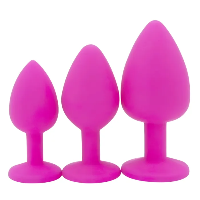 EVEs SECRETS Anal Crystal Butt Plug For Men And Women Silicone Anal Plugs Colorful Sex Toy Massager