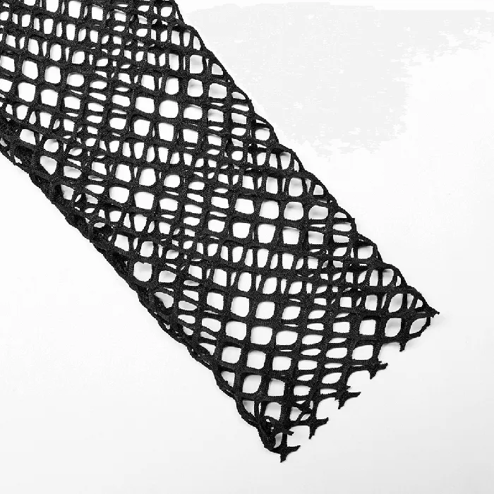 EVEs SECRETS Anal Edgy Gothic Punk Rhombus Mesh Top for Stylish Appeal