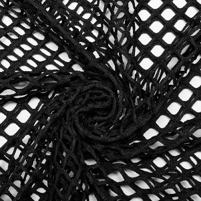 EVEs SECRETS Anal Edgy Gothic Punk Rhombus Mesh Top for Stylish Appeal