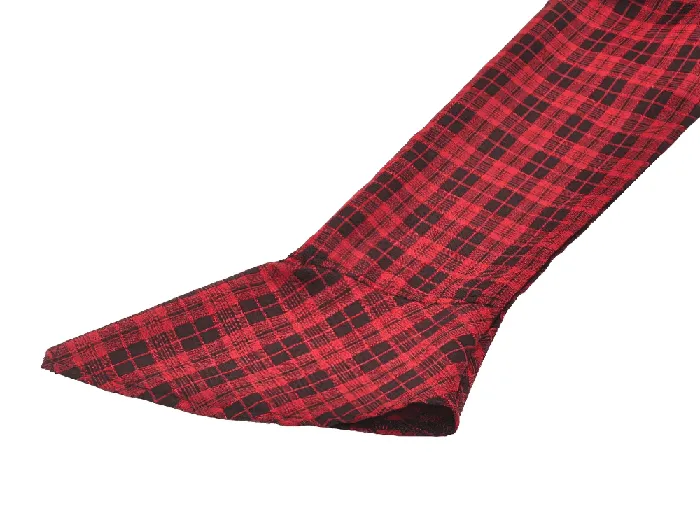 Gothic Red Plaid Corset Dress with Ruffled Accents EVEs SECRETS Vibrators