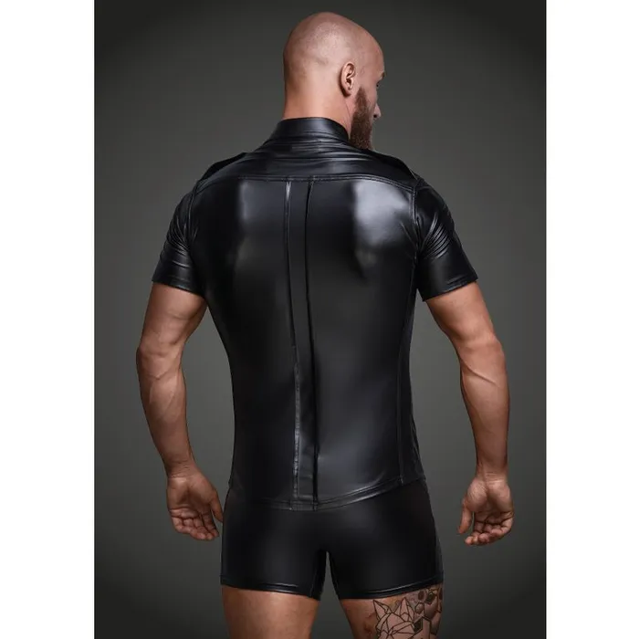 Noir Anal Sexy And Elegant Shirt With Front Pockets Small Black Noir Anal Sexy And Elegant Shirt With Front Pockets Small Black