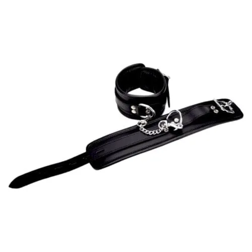 Restraints Bound BOUND Leather Ankle Restraints with Black Silver Detail