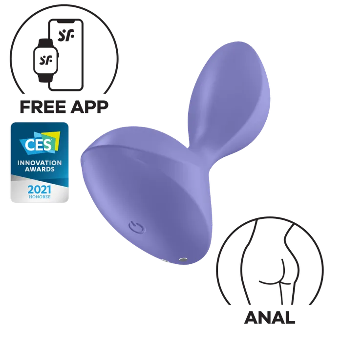 Satisfyer Anal Satisfyer Vibrating Butt Plug Sweet Seal App Controlled Lilac