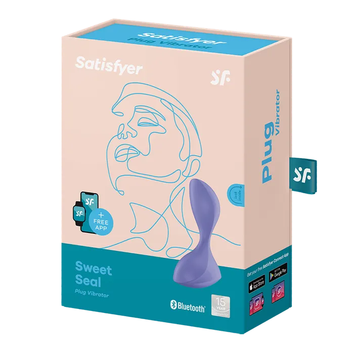 Satisfyer Anal Satisfyer Vibrating Butt Plug Sweet Seal App Controlled Lilac