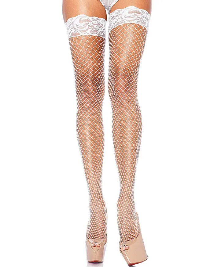Scandals Lace Top Fishnet Stockings Sexy and Seductive Lingerie Scandals Lingerie Vibrators