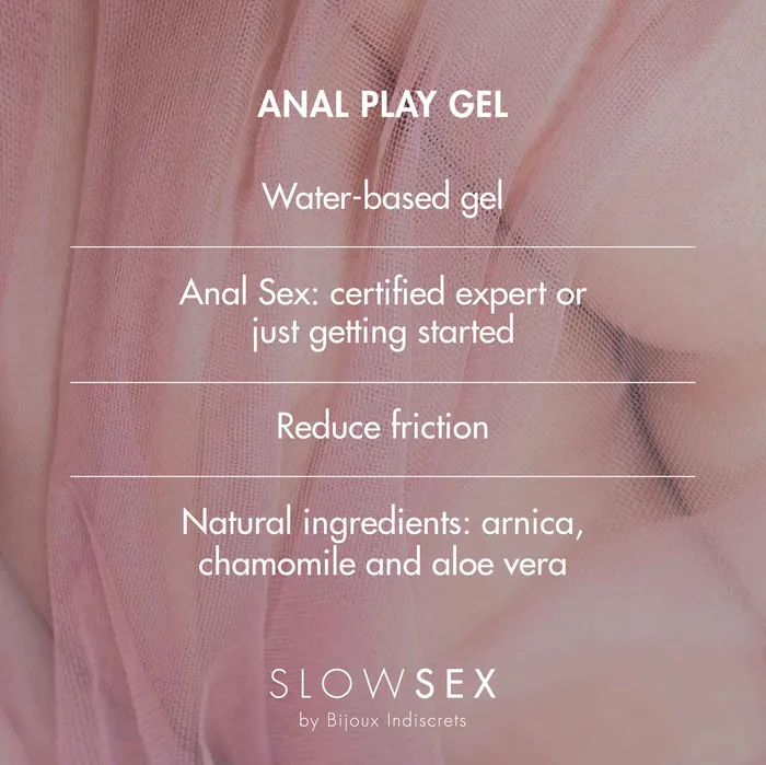 Slow Sex Anal Play Gel Bijoux Indiscrets Anal