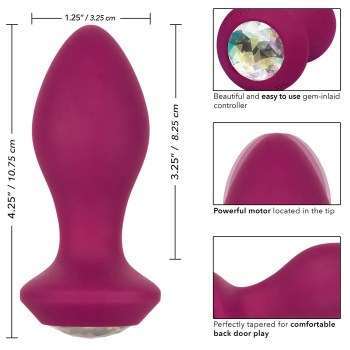 SugarandSas Vibrators Power Gem Vibrating Probe Purple