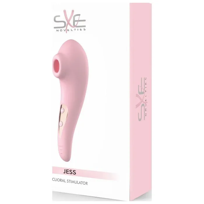 Vibrators SXE SXE Jess Vibrating and Sucking Clitoral Stimulator Pink