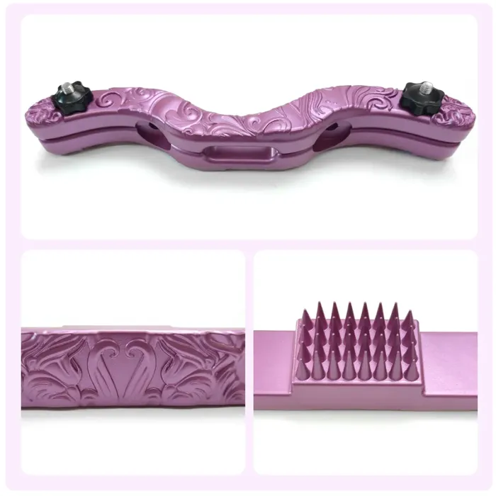 BallbustingToyscom Pretty Pink Purple Sissy BDSM Testicle CBT Spiked Humbler Vibrators