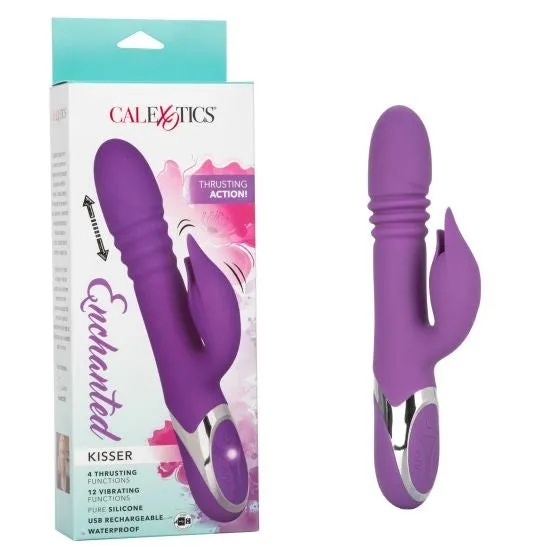 CalExotics Enchanted Kisser Thrusting Rabbit Vibe CalExotics Vibrators CalExotics Enchanted Kisser Thrusting Rabbit Vibe CalExotics Vibrators