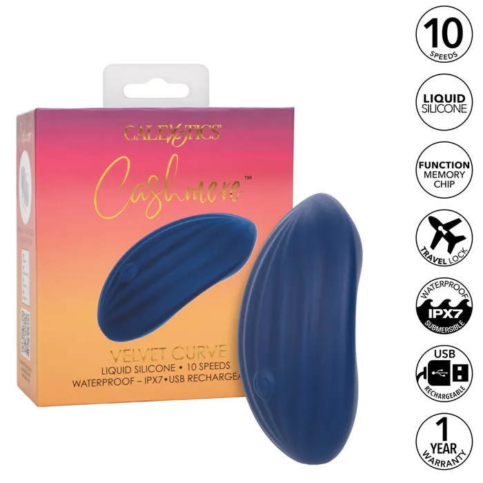 CalExotics Vibrators Cashmere Velvet Curve Vibrator