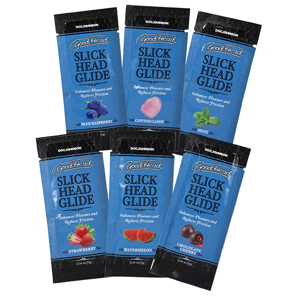 Doc Johnson Enhancers GoodHead Slick Head Glide 6 Pack 024oz