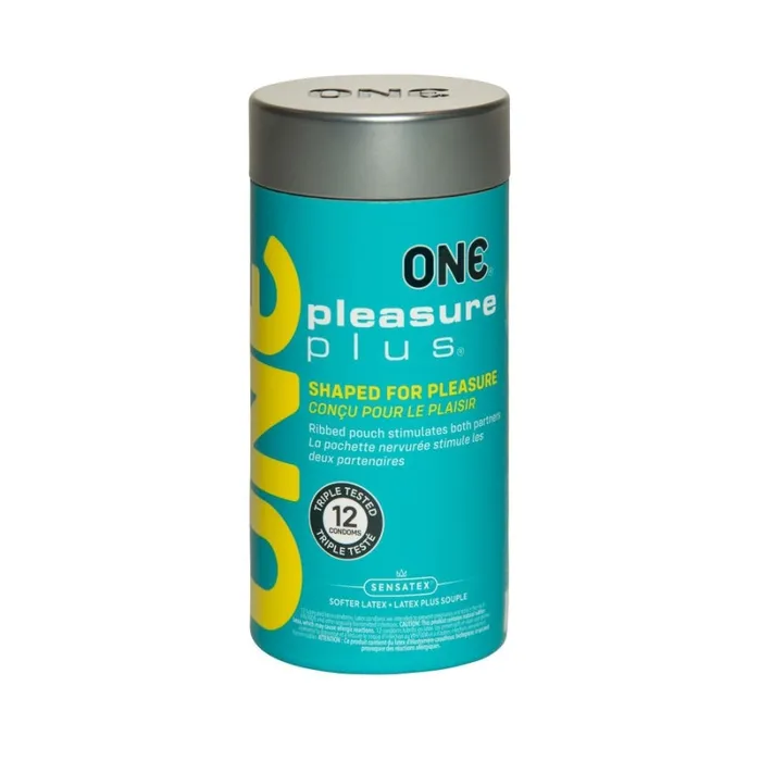 One Vibrators ONE Pleasure Plus Condoms 12 Pack