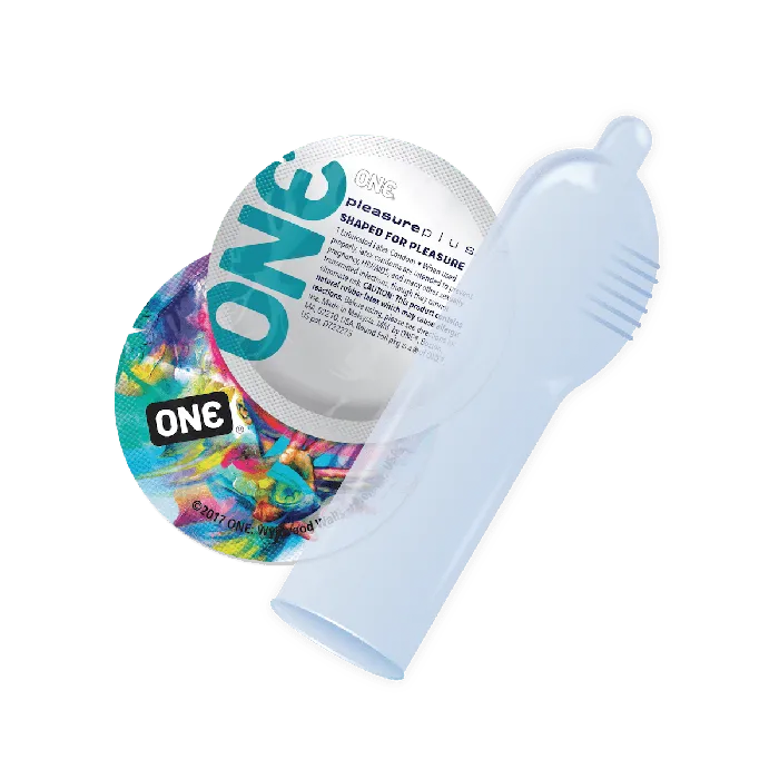 One Vibrators ONE Pleasure Plus Condoms 12 Pack