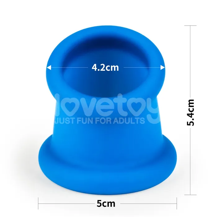 Pinnacle Pro Tapered Squeeze Stretcher Blue LOVETOY Vibrators