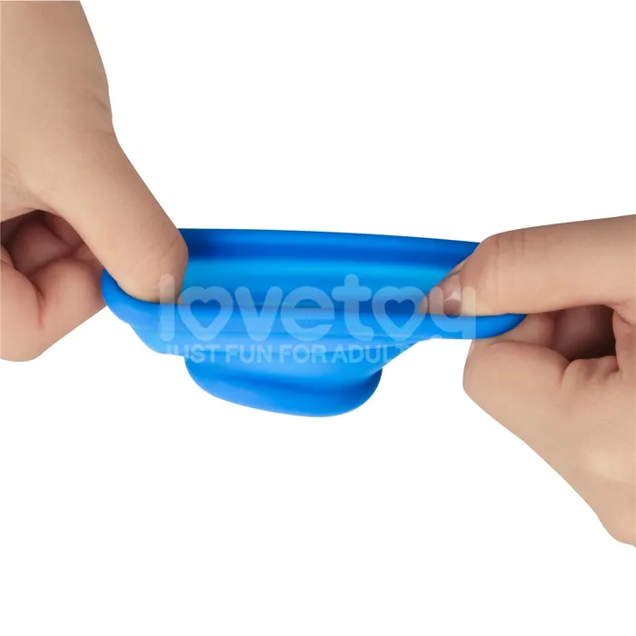 Pinnacle Pro Tapered Squeeze Stretcher Blue LOVETOY Vibrators