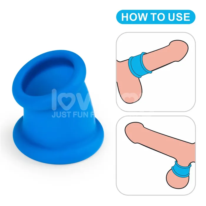 Pinnacle Pro Tapered Squeeze Stretcher Blue LOVETOY Vibrators