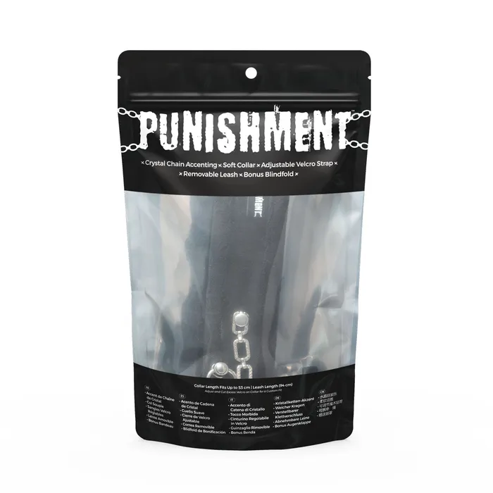 Punishment Anal Punishment Crystal Collar Leash Black Punishment Anal Punishment Crystal Collar Leash Black
