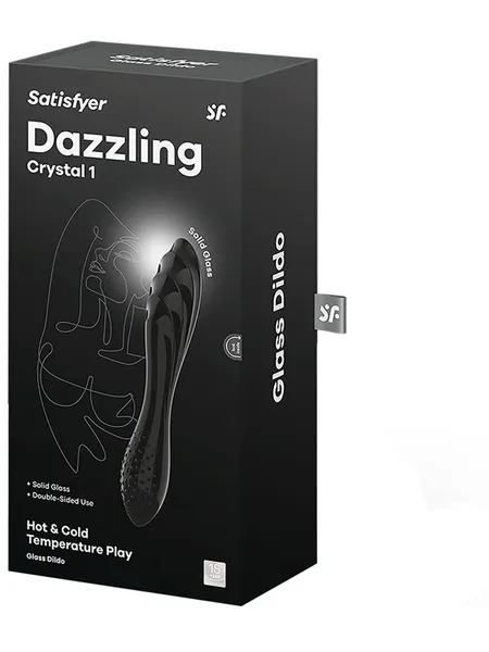 Satisfyer Dazzling Crystal 1 Black Calvista Anal