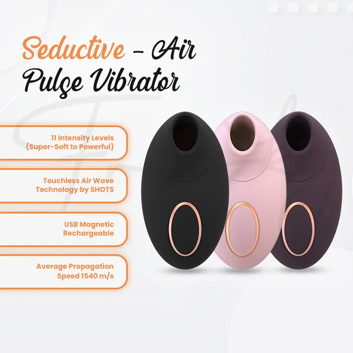 SHOTS Seductive Air Pulse Vibrator Pink SHOTS Vibrators