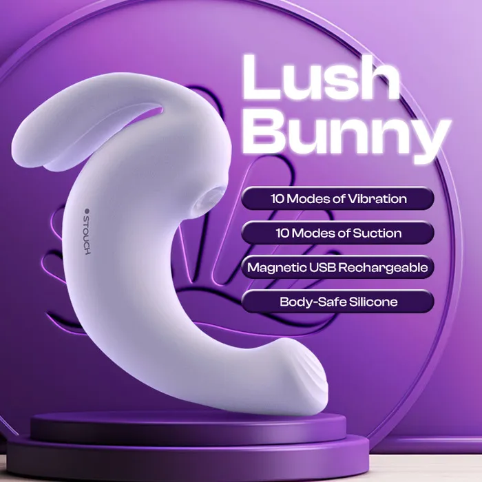 Vibrators FRISKY BUSINESS SG Lush Bunny Female Wearable APP Control Rabbit Suction Vibrator
