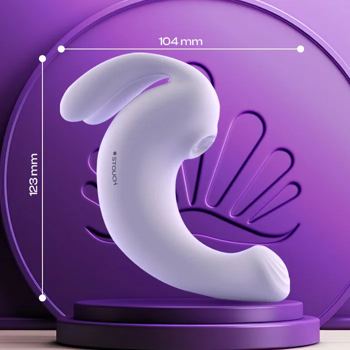 Vibrators FRISKY BUSINESS SG Lush Bunny Female Wearable APP Control Rabbit Suction Vibrator