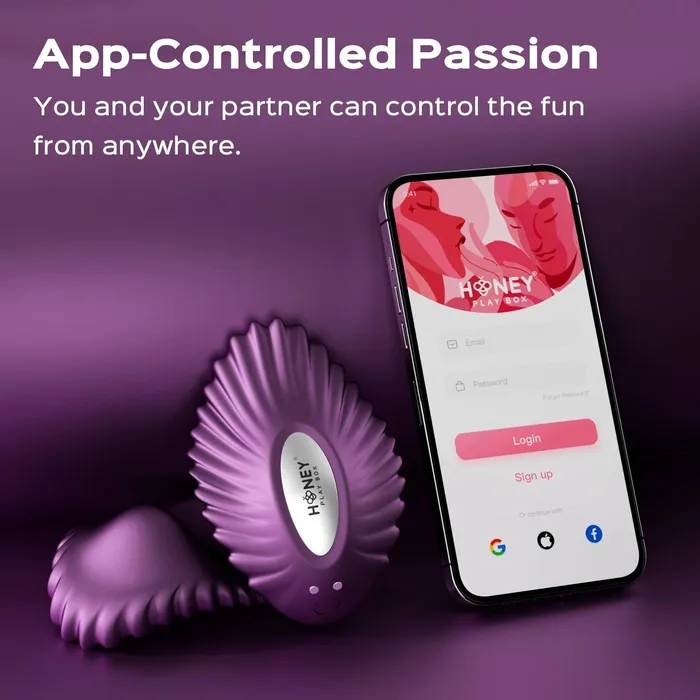 Vibrators Honey Play Box Pearl AppEnabled Magnetic Panty Vibe