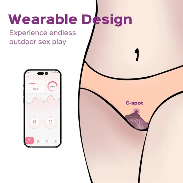 Vibrators Honey Play Box Pearl AppEnabled Magnetic Panty Vibe