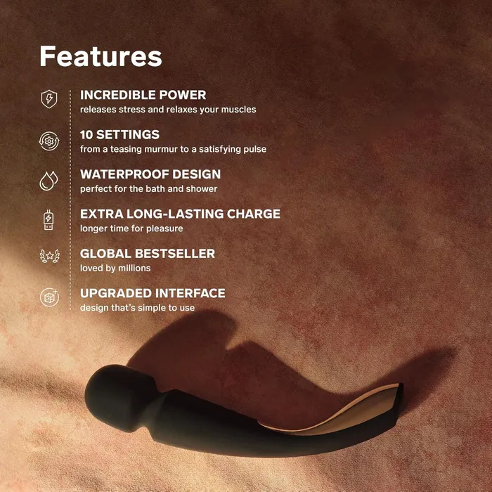 Vibrators Lelo Lelo Smart Wand 2 Medium Deep Rose