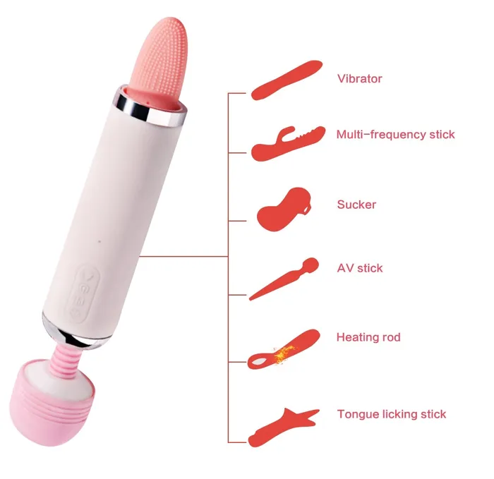 Vibrators Upgrade Multifuction Vibrator and Sucker HEXHER